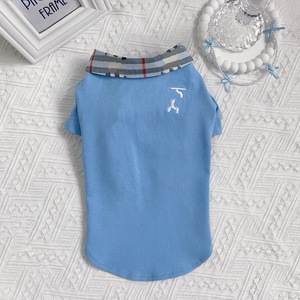 Camisa POLO de marca de moda para mascotas de suministro del fabricante para perros y gatos, sudadera de solapa a cuadros, camiseta de perro <span class=keywords><strong>pequeño</strong></span> Teddy <span class=keywords><strong>Schnauzer</strong></span> - Product Image 6