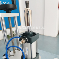 Presse pneumatique de couvercle de collier de parfum pour la machine de bouteille en verre Machine de capsulage semi-automatique