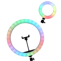 18 pouces LED RGB anneau lumineux Smartphone en ligne en direct Streaming caméra photographie téléphone Photo Selfie beauté spectacle en direct lampe circulaire