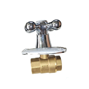 Vanne d'arrêt croisée à 2 voies en laiton avec corps en laiton et <span class=keywords><strong>bonnet</strong></span> en zinc, idéale pour l'alimentation en eau - Vente chaude - Product Image 1