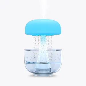 Customize Design Rain Cloud Humidifier Water Drip Mushroom Aroma Essential Oil Diffuser Smart Home Decor Jellyfish Night Lamp