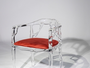 Silla Moderna de Acrílico Transparente, Diseño Minimalista, Muebles Contemporáneos para Sala de Estar, <span class=keywords><strong>Comedor</strong></span>, Decoración del Hogar - Product Image 3
