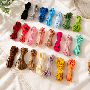 3mm Korean suede cord, craft material for bracelets, necklaces, <b>braiding</b> rope, DIY jewelry accessories. - Product Image 3