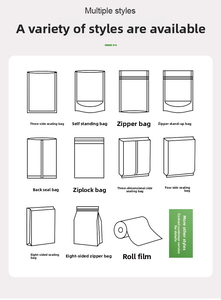 Tùy chỉnh túi dây kéo mỹ phẩm không phí tấm in kỹ thuật số lá nhôm xem cửa sổ đứng lên túi - Product Image 6