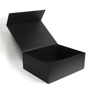 Flap Lid Packaging Cardboard Bespoke Custom Folding Boxes Magnetic Closure Gift Box