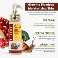 Sérum Éclaircissant Anti-Taches Acide Kojique 98% Bave D'Escargot, Réparateur Mélasma et Blanchissant, Pour Le Visage
