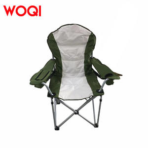 เก้าอี้พับ Woqi สำหรับตั้งแคมป์กลางแจ้ง โครงอะลูมิเนียม ผ้า Oxford สีเขียว เก้าอี้สนามทรงสี่เหลี่ยม ดีไซน์ร่วมสมัย - Product Image 5