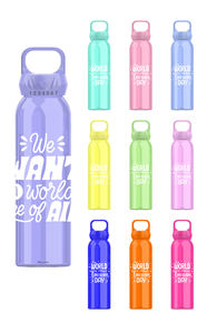 Gran oferta, botella de agua de plástico sin BPA, botella de agua de alta capacidad para deportes al aire libre con elevador - Product Image 5