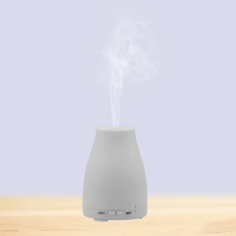 Nuevo diseño 120ml humidificador de aire del difusor de aceite esencial con 7 luces de Color Aroma difusor para la oficina