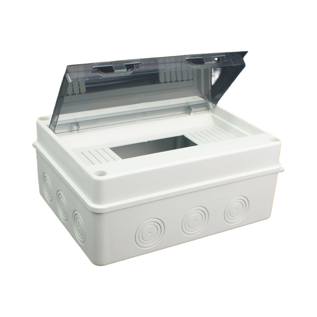 HT 12 Way Electrical Power Distribution Box MCB Distribution Circuit Breaker Box IP65 Waterproof Plastic Distribution Board