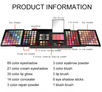 Ensemble de maquillage professionnel pour filles 177B3, imperméable, 177 couleurs, palette complète d'ombres à paupières, coffret cadeau, kit de maquillage complet