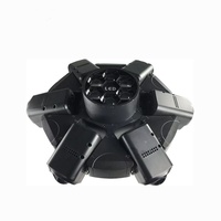 WF 4In1 6 faisceau abeille-oeil lumière principale rotative en continu contrôle du son lumière rotative colorée éclairage de tête mobile