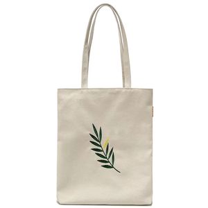 Bolso de mano de algodón de alta calidad, bolsa de algodón rosa personalizada, a la moda, OEM - Product Image 1