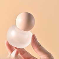 Flacon de fond de teint liquide en verre sphérique mat de 30 ml, givré, rechargeable, avec emballage de maquillage imprimé à l'écran, pompe pulvérisatrice, YMP gratuit