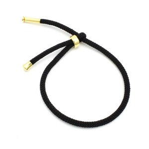 <b>Red</b> Rope <b>Bracelet</b> 3Mm Adjustable With Gold Ends For Couple Gift Jewelry - Product Image 2