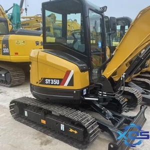 รถขุดมือสองรุ่น Mini Sany SY35U พร้อมเครื่องยนต์ Yanmar ปั๊ม และชิ้นส่วนแกนกลางที่ใช้แบริ่ง น้ำหนักใช้งาน 3.5 ตัน ผลิตในประเทศจีน - Product Image 3