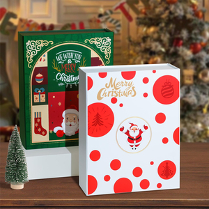 Caja de Regalo Plegable de Lujo Personalizada, Verde Mate Laminado, Calendario de Adviento de 12/24 Días, para Cosméticos y Dulces - Product Image 2