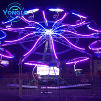 Parc d'attractions Carnaval Jeu Fun Fair Thrill Fairground Attraction Swing Twister Double Flying Chairs Rides Parachutiste Ride