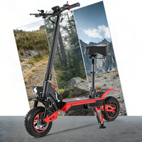 Stock entrepôt UE Trottinette électrique à deux roues en alliage d'aluminium 11 pouces 1600W 18Ah J-15Max avec contrôle par application, étanche et pliable