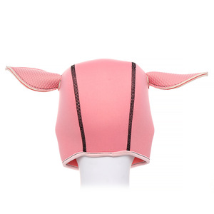 Pink Pig Mask Sexy Cosplay Role Play Pig Full Head Mask Soft PU Leather Puppy <strong>Hood</strong> Stage Performance Props - Product Image 3