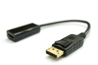 Adaptateur convertisseur DisplayPort vers HDMI 1080P prenant en charge le DP vers HDMI mâle vers femelle pour les applications audio et de haut-parleurs