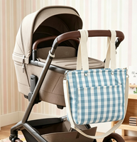 Organisateur universel suspendu pour poussette, sac de rangement portable pour couches de bébé, sac fourre-tout pour maman, fabriqué en usine BSCI
