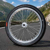 Juego de Ruedas SuperMoto Plateadas para Surron Light Bee Talaria X LBX, Mejora de Rendimiento, Rin de 17 Pulgadas, Neumáticos 70/90-17 90/80-17