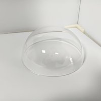 Dôme optique en verre saphir de taille personnalisée OD 50-150 mm avec base de support pour optiques de guidage de lumière