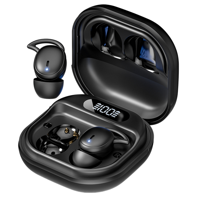 Hot-Selling M72 Mini TWS Digital Display Small Earbuds Soft Invisible Sleeping Wireless in Ear Earphones for Side Sleeping