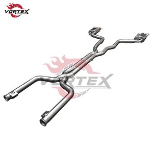Système d'échappement Catback à soupapes en acier inoxydable 304 Vortex pour Mercedes Benz AMG W205 C63 Amélioration des performances de course à haut débit - Product Image 4
