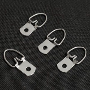 Anneau de suspension simple en argent pour cadres photo, accessoire de montage pour point de croix, capacité de charge 3-5 kg, en fer - Product Image 3