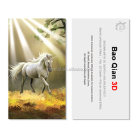 Carte personnalisée DBZ Anime 3D lenticulaire de luxe en plastique PET petite taille