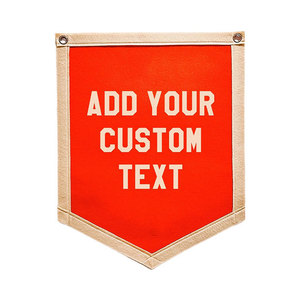 Chất lượng cao treo quảng cáo khuyến mại đầy đủ màu sắc tùy chỉnh trường Cao Đẳng tam giác cảm thấy cờ hiệu cờ - Product Image 1