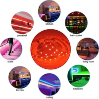 Kit de bande lumineuse flexible en PVC LED RGB 12V SMD5050 avec application pour contrôleur ZigBee, automatisation de la maison intelligente, éclairage ambiant