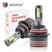 Ampoules de phare LED mini haute puissance M8PRO 9004 12V 130W 13000LM 6500K en aluminium certifiées CE, indice IP68, Plug & Play, ajustement universel
