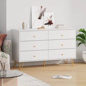 Modern Living Room <strong>Sideboard</strong> Chest of Drawers Organizer <strong>Narrow</strong> Home Corner Small Wooden Storage <strong>Cabinet</strong> With Gold Steel Leg - Product Image 6