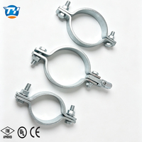 Collier de serrage standard UTT60 à charge maximale, composant métallique galvanisé pour suspension de conduites industrielles et de canalisations d'incendie