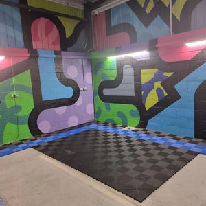 Piso Laminado Estilo Moderno Tapete Antiderrapante Plástico PVC Azulejos para Garagem Piso de Lavagem de Carros - Product Image 6