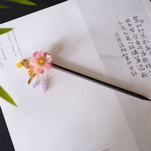 Vintage Chinese Wood Tassel <b>Hair</b> Stick <b>Chopstick</b> for Women Handmade 17cm KN V668 - Product Image 3