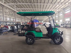 Voiturette de golf électrique multifonctionnelle à suspension indépendante avec cadre en aluminium et compteur professionnel - Product Image 2
