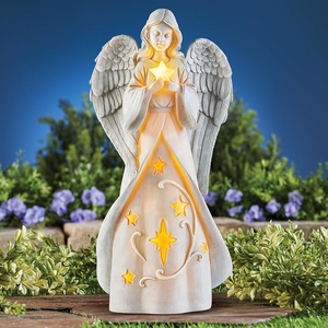 Home Decoração Anjo Estátua Artesanato Anjo Estatueta para Presentes Mãe Resina Anjo Escultura Figura - Product Image 5