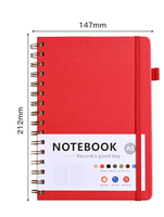Carnet à spirales minimaliste très vendu, personnalisable avec logo, pour bureau et école
