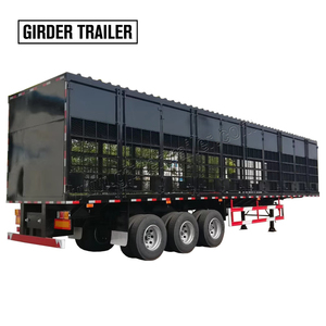 Remolque para Aves <span class=keywords><strong>de</strong></span> Corral, Fabricante <span class=keywords><strong>de</strong></span> Remolques <span class=keywords><strong>de</strong></span> Acero Económicos, Remolque <span class=keywords><strong>de</strong></span> 3 Ejes y 40 pies para Transporte <span class=keywords><strong>de</strong></span> Ganado, Vacas, Cerdos, Cabras, Ovejas - Product Image 4