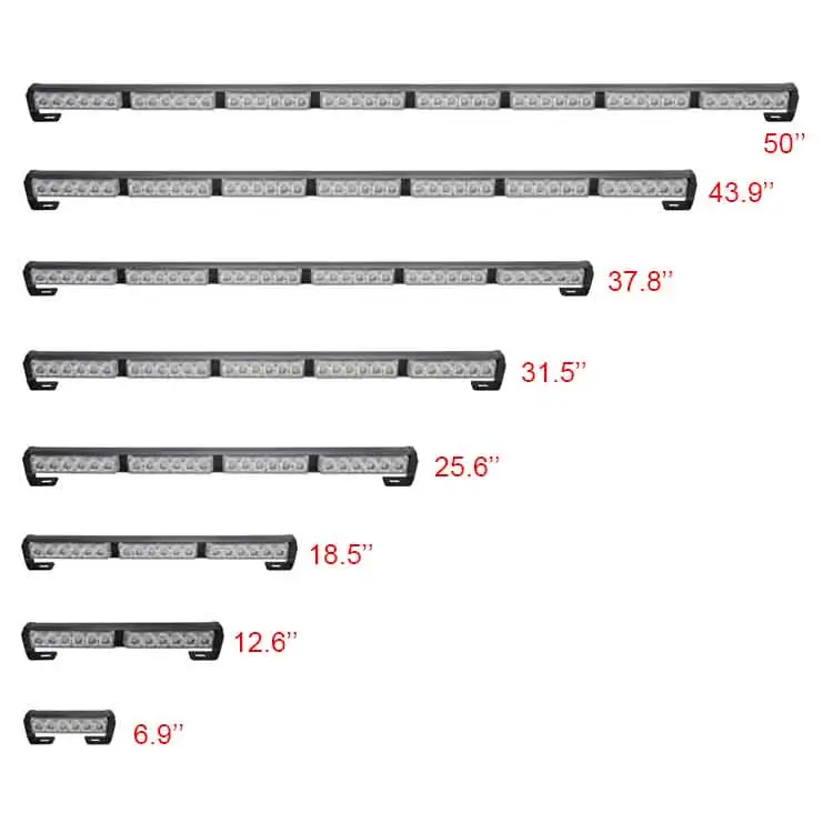 38 סנטימטרים 12V 36W אדום הכחול אמבר לבן ירוק LED Strobe אור מהבהב אור חירום רכב Tow משאית גג אור בר