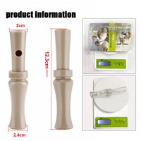 Sifflet de canard bionique en plastique transparent pour la chasse en extérieur, équipement tactique de tir, leurre transfrontalier