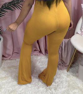 Sport <span class=keywords><strong>donna</strong></span> <span class=keywords><strong>elastico</strong></span> gamba larga Flare <span class=keywords><strong>pantaloni</strong></span> Leggings <span class=keywords><strong>pantaloni</strong></span> a <span class=keywords><strong>vita</strong></span> <span class=keywords><strong>alta</strong></span> <span class=keywords><strong>pantaloni</strong></span> Jogger drappeggiati <span class=keywords><strong>pantaloni</strong></span> della tuta - Product Image 6