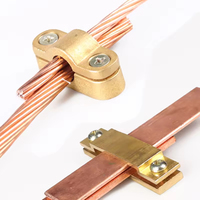 Système de mise à la terre sur mesure : Pince de câble en cuivre, connecteur de conducteur, pince de connexion pour bande de cuivre