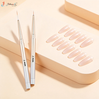 Yihuale Nuevo Pincel Retráctil Giratorio Ajustable para Delineado de Uñas con Longitud de Pelo de 0-20mm para Líneas Finas