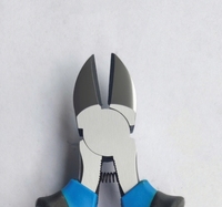 Pince coupante diagonale industrielle de précision en acier au vanadium forgé bleu 150 mm, avec pinces à genouillère, assemblage ODM, garantie 3 ans