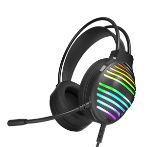 <span class=keywords><strong>Casque</strong></span> de jeu filaire USB PJT-DEP2477 avec codecs AAC, haut-parleurs dynamiques et coussinets d'oreille en mousse à mémoire de forme, microphone inclus - Product Image 1